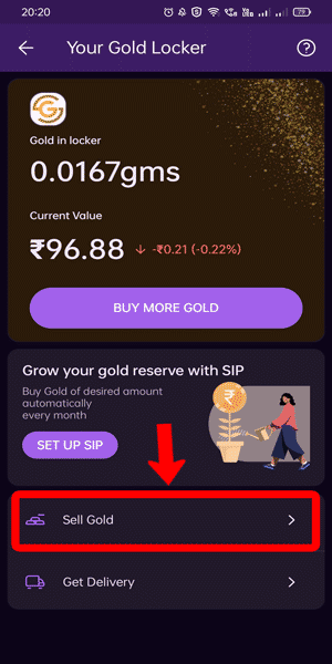 Image titled sell gold in phonepe step 5