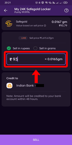 Image titled sell gold in phonepe step 6