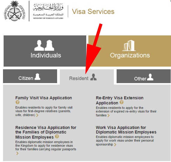 Apply Family Visit Visa in Saudi Arabia Step-3