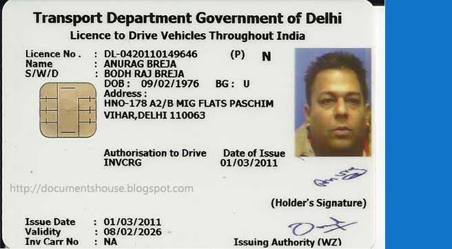 driving licence delhi