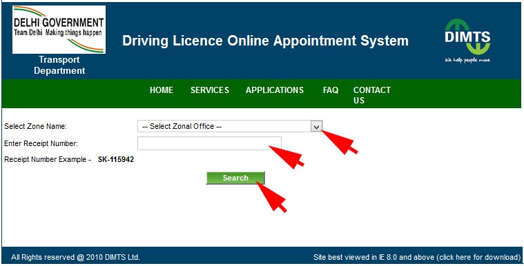 select zone - track driving licence