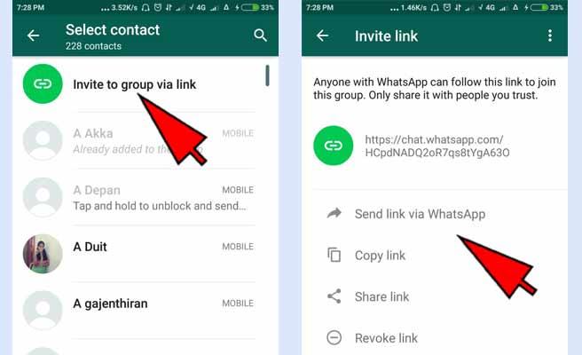 How to create a group on WhatsApp