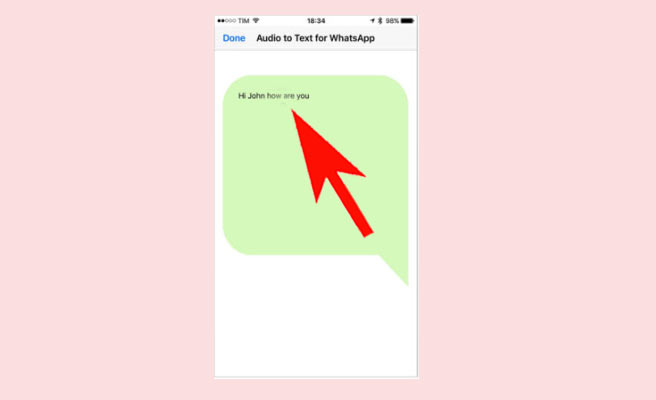 whatsapp voice to text iphone