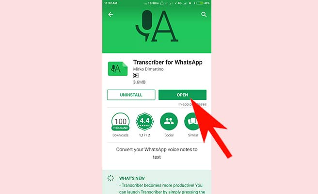 whatsapp voice to text